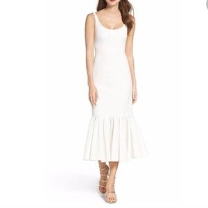 Make Offer Jill Stuart White Bodycon Midi Dress
